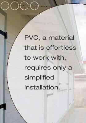 PVC a material that is effortless to work with, requires only a simplified implementation - Cabex, Martinique, Guadeloupe, Guyane